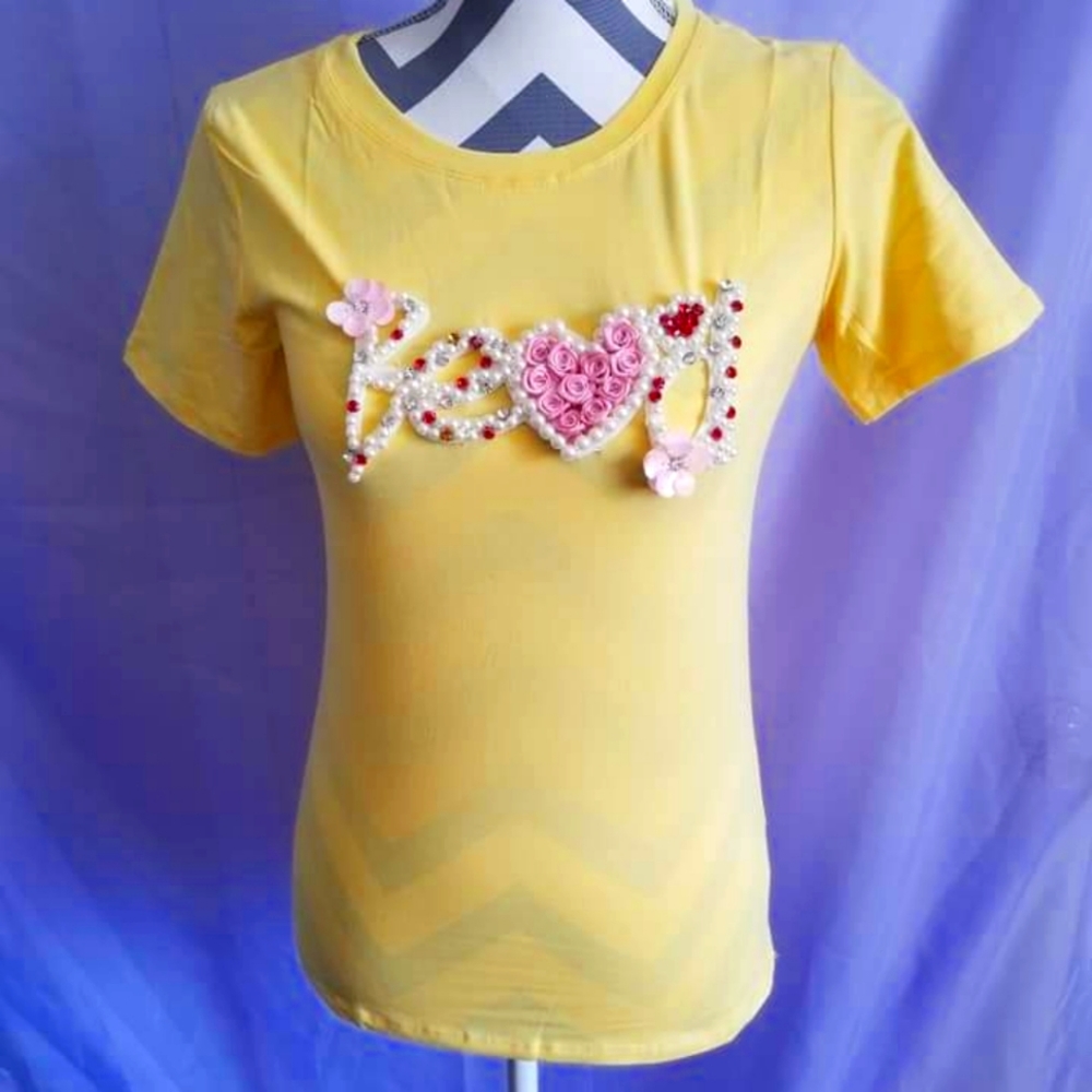 Fashion beaded t-shirth